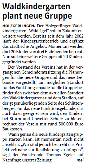 Beitrag Kreiszeitung